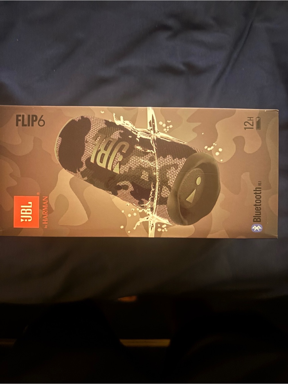 JBL Flip 6 Portable Bluetooth Speaker - Black Camouflage